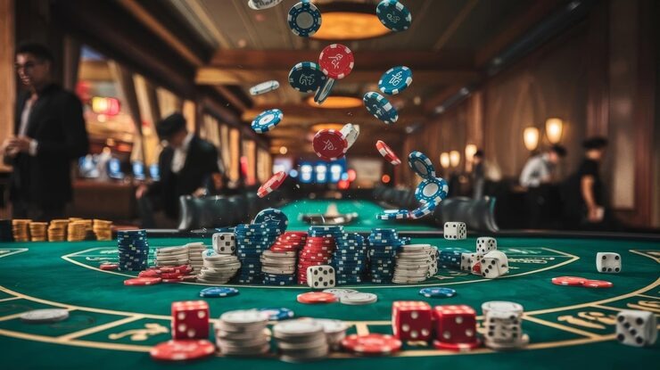 2739 live blackjack table with multi-camera view showing dealer and cards in HD quality